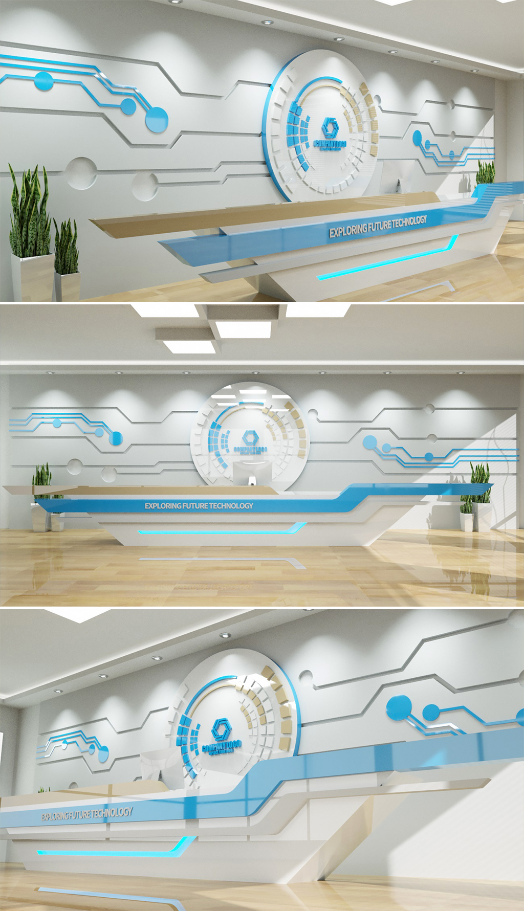 原創(chuàng)高端現(xiàn)代企業(yè)前臺形象墻公司大廳前臺背景墻設計-版權可商用